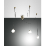 BLOG LED SOSPENSIONE ORO OPACO 3 LUCI 15W 3000K 1510 LM 