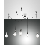 BLOG SOSPENSIONE CROMO 5 LUCI STRUTTURA METALLO CROMATA 5 X E27