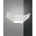 SAFI APPLIQUE BIANCA 15W 3000K METALLO BIANCO E VETRO LED DIMMERABILE