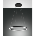 SOSPENSIONE GIOTTO 36W 3000K 3780 LM METALLO E METACRILATO NERO