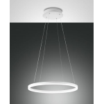 SOSPENSIONE GIOTTO LED 36W 3000K 3780 LM METALLO E METACRILATO BIANCO