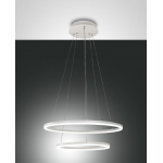 GIOTTO LAMPADA A SOSPENSIONE BIANCO  Ø 600 + 400 65W  LUCE CALDA 5850LM