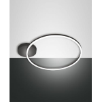 GIOTTO PLAFONIERA NERA Ø600 36W 3780LM 3000K METALLO E METACRILATO NERO