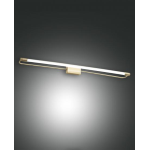 APPLIQUE RAPALLO OTTONE SATINATO LED 20W IP44 3000K 2240 LM METALLO E METACRILATO