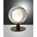 LAMPADA DA TAVOLO TERAMO 1 X G9 3W DIMMERABILE METALLO E VETRO BOROSILICATO FUMÈ