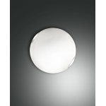 PLAFONIERA FOX LED 12W 3000K 1100 LM METALLO E VETRO IN LASTRA BIANCO