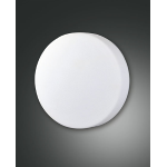 PLAFONIERA GRAFF LED 18W 3000K 1980 LM METALLO BIANCO E VETRO SOFFIATO