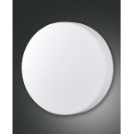 PLAFONIERA GRAFF LED 24W 3000K 2950 LM METALLO BIANCO E VETRO SOFFIATO
