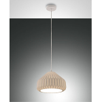 SOSPENSIONE LAMPADARIO VIGOR 1 X E27 METALLO BIANCO E CERAMICA