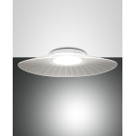 PLAFONIERA VELA BIANCA TAGLIO LASER OVALE LED 40W 5400LM LUCE CALDA 78X55CM