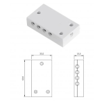 CONNETTORE MULTIPO PER SOTTOPENSILE GALWAY 1 INGRESSO 8 USCITE