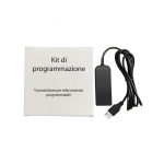 KIT PROGRAMMAZIONE TELECOMANDO TV UNIVERSALE IR USB CON SOFTWARE PER PC
