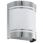 APPLIQUE CERNO DA ESTERNO E27 ACCIAIO INOX VETRO SATINATO IP44 14 x 10.5 H16.5