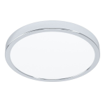PANNELLO PLAFONIERA ROTONDA FUEVA CROMATA LED 20,5W BIANCO NATURALE 4000K IP44 Ø28.5 H2.8