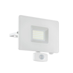 FARO LED DA ESTERNO LED 50W 5000K 4800Lm FAEDO 3 BIANCO SENSORE PIR IP44 20.5 x 5 H20