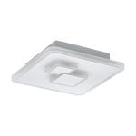 PLAFONIERA QUADRADA CADEGAL 9W LED 1200LM METALLO BIANCO 4000K 20X20CM