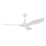 VENTILATORE DA SOFFITTO CIRALI 52 BIANCO CON LED 18W DIMMER CON TELECOMANDO Ø132 H33.3