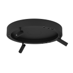 PLAFONIERA BRUSCOLI 3 FARETTI ORIENTABILI 3 X 8W 3000K 1920LM METLALO NERO CON TELECOMANDO Ø60 H20