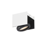 PLAFONIERA VIDAGO FARETTO 5,4W LED 3000K 510LM ALLUMINIO BIANCO E NERO DIMMER 14 x 13 x H11