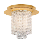 PLAFONIERA VILALONES 43W LED 3000K 5500LM METALLO ORO CRISTALLO CHIARO DIMMER  Ø50 x H42