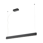 TERMINI - Sospensione LED 31,5W 3000K 3700Lm inclusa LED 15,5W 3000K 1700Lm inclusa Struttura in metallo / finitura nero 106.5 x 9.5 H150