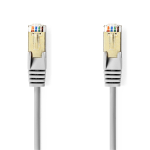 Cavo Cat 5e | SF / UTP | RJ45 maschio | RJ45 maschio | 3.00 m | Tondo | PVC | Grigio | Polybag