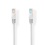 Cavo Cat 5e | U/UTP | RJ45 maschio | RJ45 maschio | 10.0 m | Tondo | PVC | Bianco | Etichetta