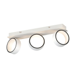 PLAFONIERA ALBARIZA LED 3X5W 3000K 1740LM METALLO BIANCO 47.5x14.5 H8