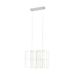 SOSPENSIONE FRONTERA LED 20,5W 3000K 2430LM STRUTTURA METALLO CROMATO 30x30 H150