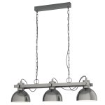 SOSPENSIONE LUBENHAM 1 3 X E27 STRUTTURA METALLO NICKEL 90 x 20 H110