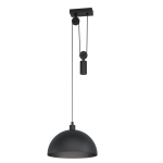 SOSPENSIONE WINKWORTH 1 1 X E27 STRUTTURA METALLO PARALUME NERO Ø38 H110