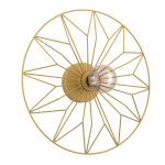 PLAFONIERA APPLIQUE  METALLO ORO SATINATO BRONZO E27 NON INCL DIAM.43 CM