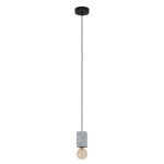 SOSPENSIONE PRESTWICK 3 1 X E27 PARALUME CEMENTO GRIGIO Ø7 H110