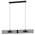 SOSPENSIONE REDCLIFFE 4 X E27 METALLO NERO PARALUME RETICOLATO NERO 108 x 12.5 H110
