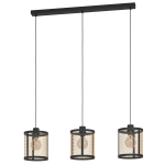 SOSPENSIONE DELLOW 1 X E27 STRUTTURA METALLO PARALUME RETICOLATO OTTONE 88 x 18 H110