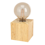 LAMPADA DA TAVOLO PRESTWICK 2 1 X E27 STRUTTURA IN LEGNO MARRONE H 95 x L 95