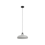 SOSPENSIONE MATLOCK 1 X E27 PARALUME METALLO GRIGIO E NERO Ø 380 H 1100