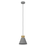 SOSPENSIONE TWICKEN 1 X E27 STRUTTURA METALLO ORO E GRIGIO Ø 220 H 1100
