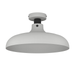 PLAFONIERA MATLOCK 1 X E27 STRUTTURA METALLO GRIGIO E NERO Ø 380 H 210