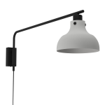 APPLIQUE MATLOCK 1 X E27 STRUTTURA METALLO GRIGIO E NERO H 250 x L 200