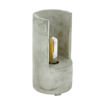 LAMPADA DA TAVOLO LYNTON 1 X E27 STRUTTURA IN CEMENTO GRIGIO Ø14 H27