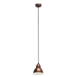 SOSPENSIONE TRURO 1 X E27 STRUTTURA METALLO RAME Ø15.5 H110