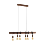 SOSPENSIONE TOWNSHEND 4 6 X E27 STRUTTURA METALLO MARRONE ANTICO 100.5 x 7 H110