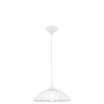 SOSPENSIONE VETRO 1 X E27 DIFFUSORE VETRO OPACO BIANCO Ø35 H110