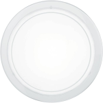 PLAFONIERA PLANET 1 1 X E27 STRUTTURA METALLO BIANCO DIFFUSORE VETRO LACCATO BIANCO Ø29 H8.5