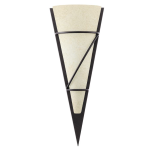 APPLIQUE PASCAL 1 1 X E14 STRUTTURA METALLO ANTICO DIFFUSORE VETRO CALCIFICATO 18 x 12 H48