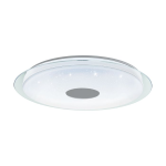 PLAFONIERA LANCIANO-Z 38,1W CAMBIO COLORE 2700K - 6500K CON TELECOMANDO STRUTTURA POLICARBONATO EFFETTO CRISTALLO Ø77 H9.5
