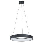 SOSPENSIONE MARGHERA-Z LED 26W CAMBIO COLORE 2700K - 6500K CON TELECOMANDO E APP STRUTTURA ALLUMINIO NERO Ø60 H110