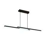 SOSPENSIONE FRAIOLI-Z LED 34W CAMBIO COLORE 2700K - 6500K CON TELECOMANDO E APP STRUTTURA ALLUMINIO NERO 105.5 x 10 H120
