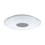 PLAFONIERA LANCIANO-Z LED 19,2W CAMBIO COLORE 2700K - 6500K CON TELECOMANDO E APP STRUTTURA POLICARBONATO EFFETTO CRISTALLO Ø45 H8